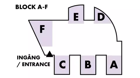 Illustration over the blocks of Arcada A, B, C, D, E, F
