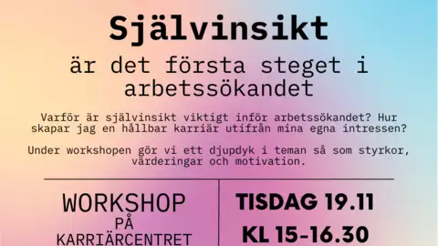 Workshop Självinsikt